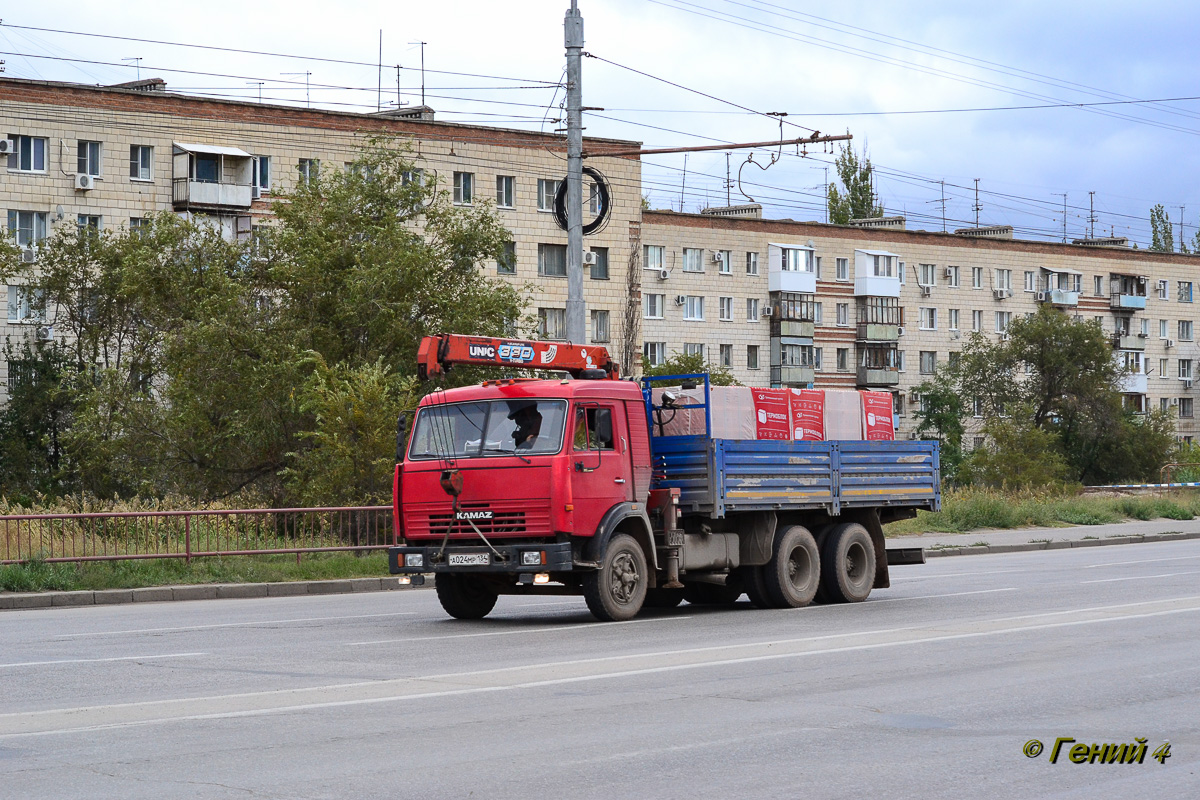 Волгоградская область, № А 024 МР 134 — КамАЗ-53212