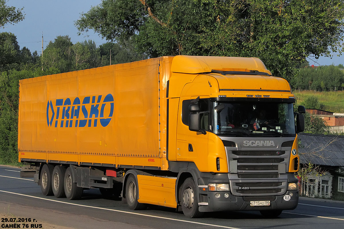 Московская область, № О 715 МО 190 — Scania ('2009) R420