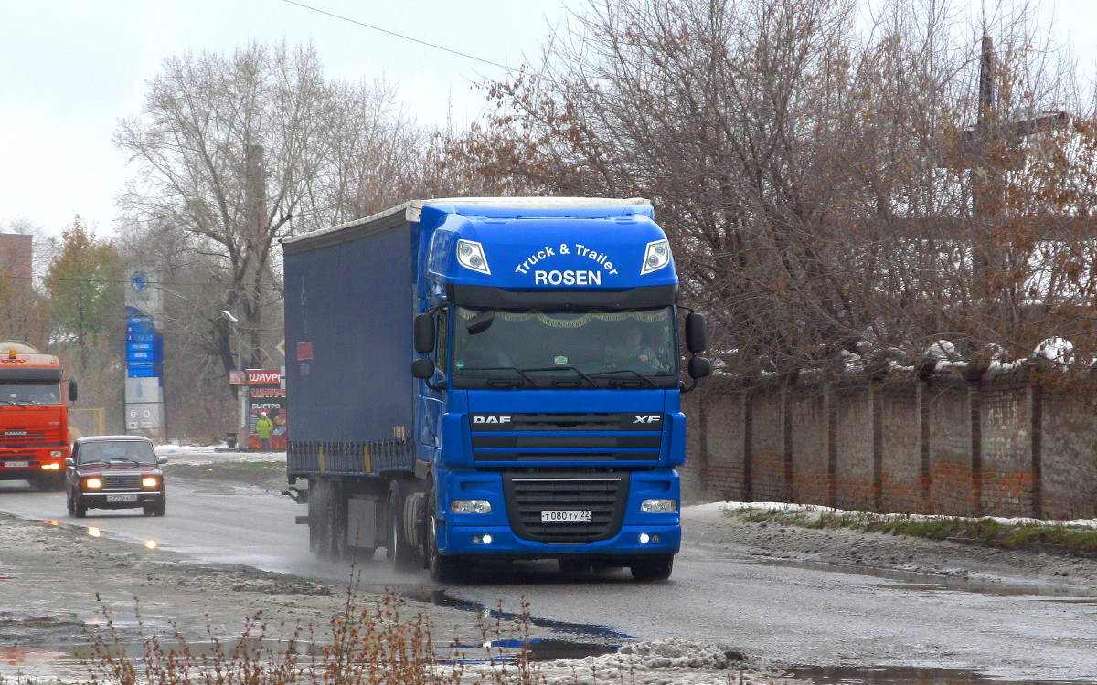 Алтайский край, № Т 080 ТУ 22 — DAF XF105 FT