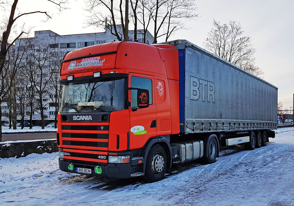 Эстония, № 893 BCM — Scania ('1996) R124L