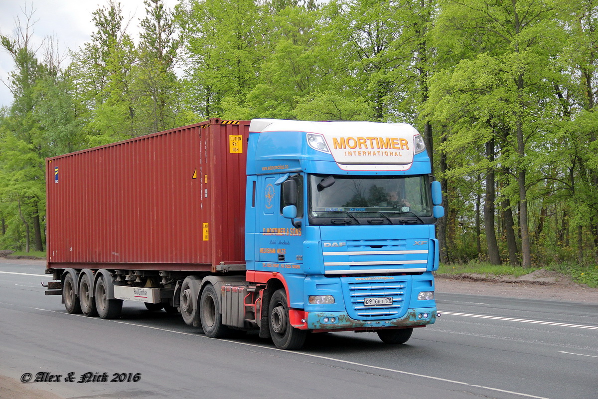 Санкт-Петербург, № В 916 КТ 178 — DAF XF105 FTR