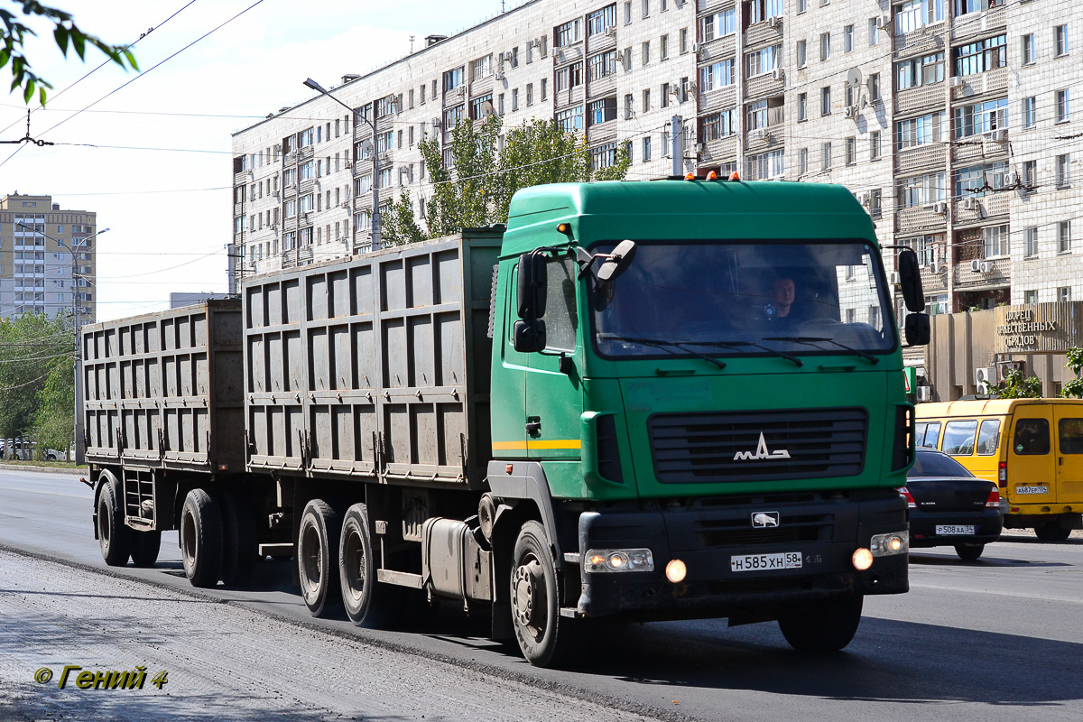 Пензенская область, № Н 585 ХН 58 — МАЗ-6312 (общая модель)