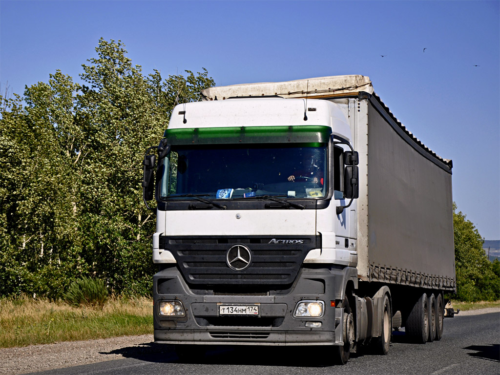 Челябинская область, № Т 134 НМ 174 — Mercedes-Benz Actros ('2003) 1844