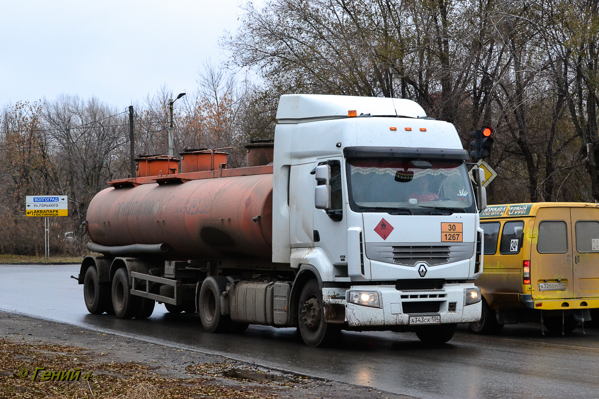 Волгоградская область, № А 343 СК 134 — Renault Premium ('2006)