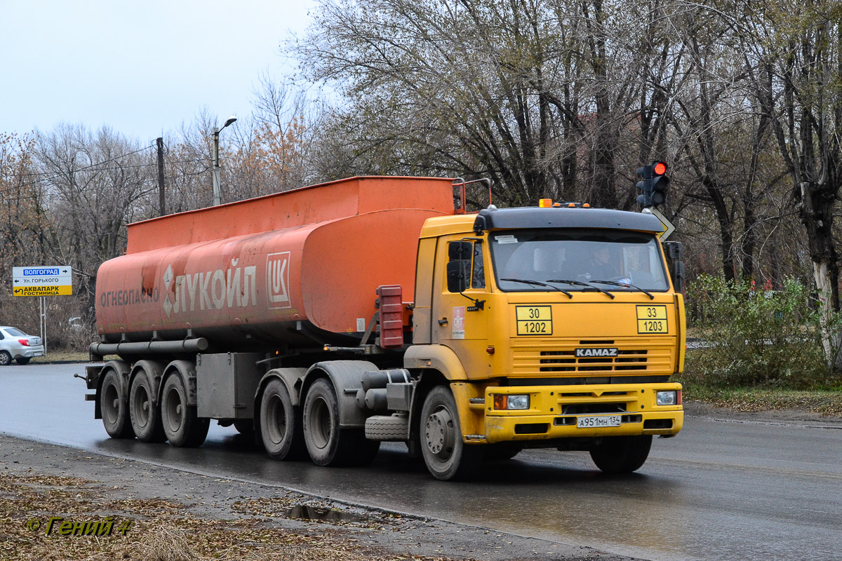 Волгоградская область, № А 951 МН 134 — КамАЗ-65116-62