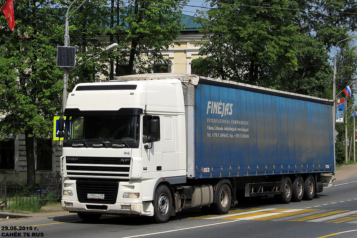 Тверская область, № С 050 НХ 69 — DAF XF95 FT