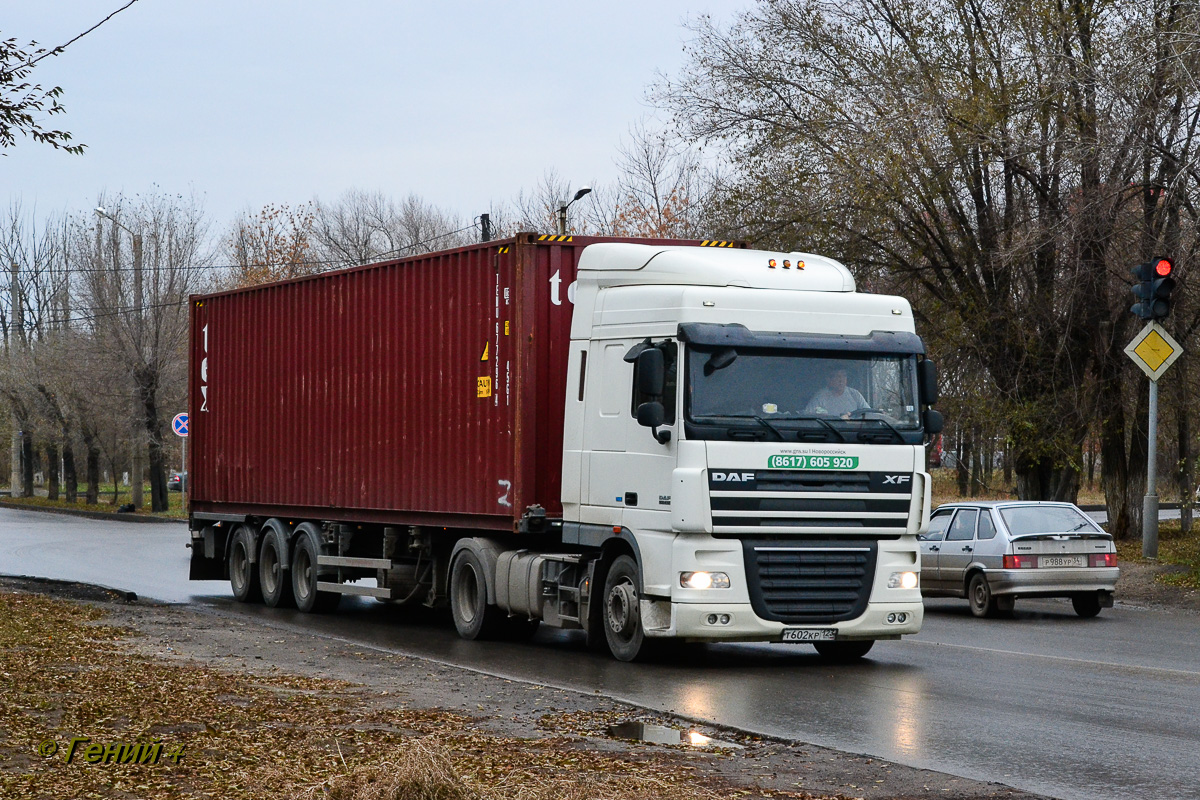 Краснодарский край, № Т 602 КР 123 — DAF XF105 FT