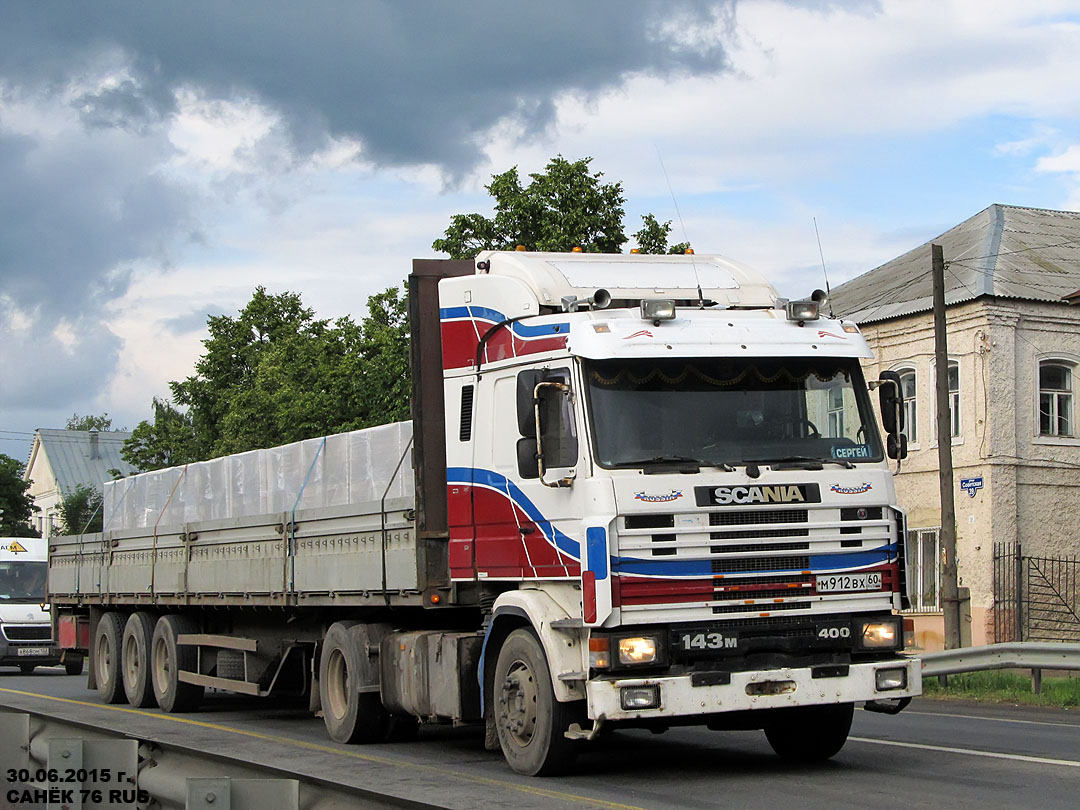 Псковская область, № М 912 ВХ 60 — Scania (II) R143M