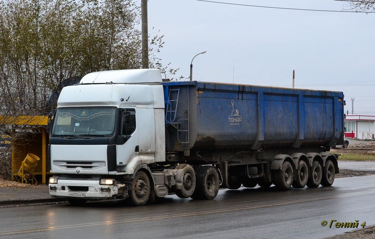 Воронежская область, № М 073 ХХ 36 — Renault Premium ('1996)