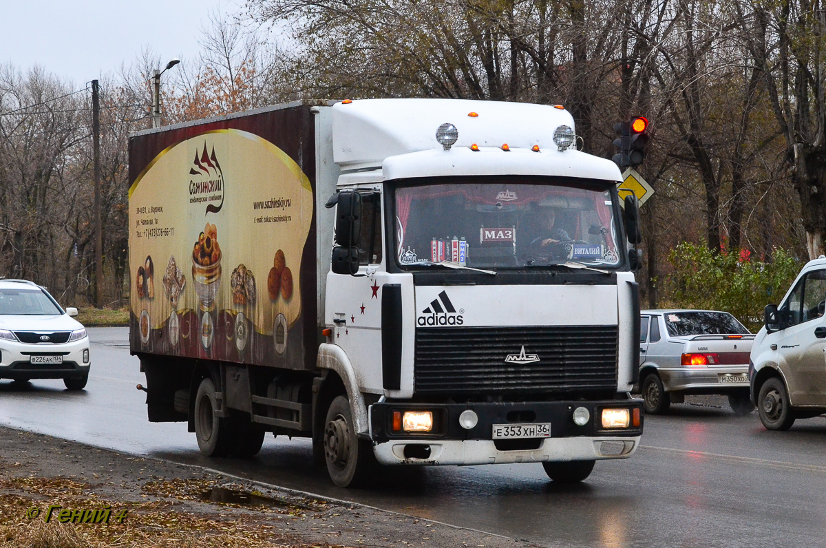 Воронежская область, № Е 353 ХН 36 — МАЗ-437040 "Зубрёнок"