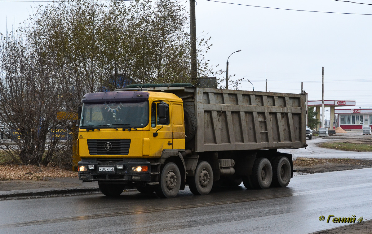 Липецкая область, № К 600 ХУ 48 — Shaanxi Shacman F2000 SX331x