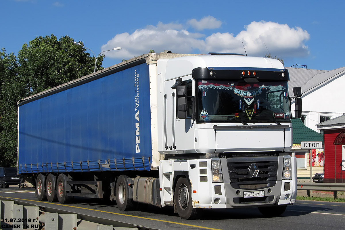 Вологодская область, № В 373 НМ 35 — Renault Magnum ('2008)