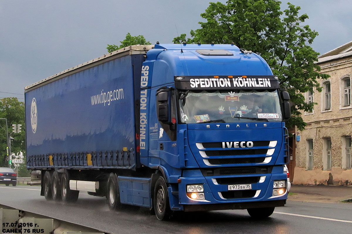 Вологодская область, № Е 973 ВА 35 — IVECO Stralis ('2007) 450