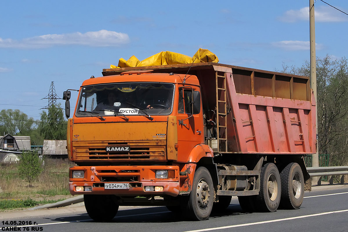 Ярославская область, № У 034 РН 76 — КамАЗ-6520-60