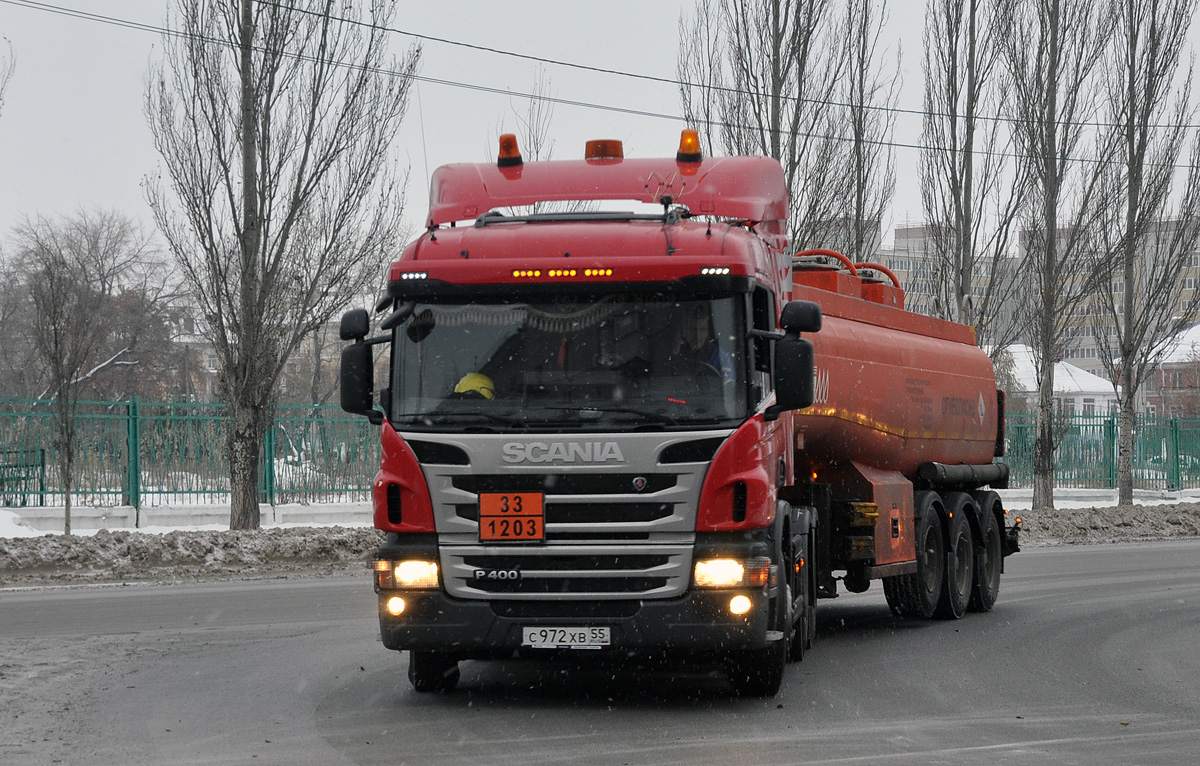 Омская область, № С 972 ХВ 55 — Scania ('2011) P400