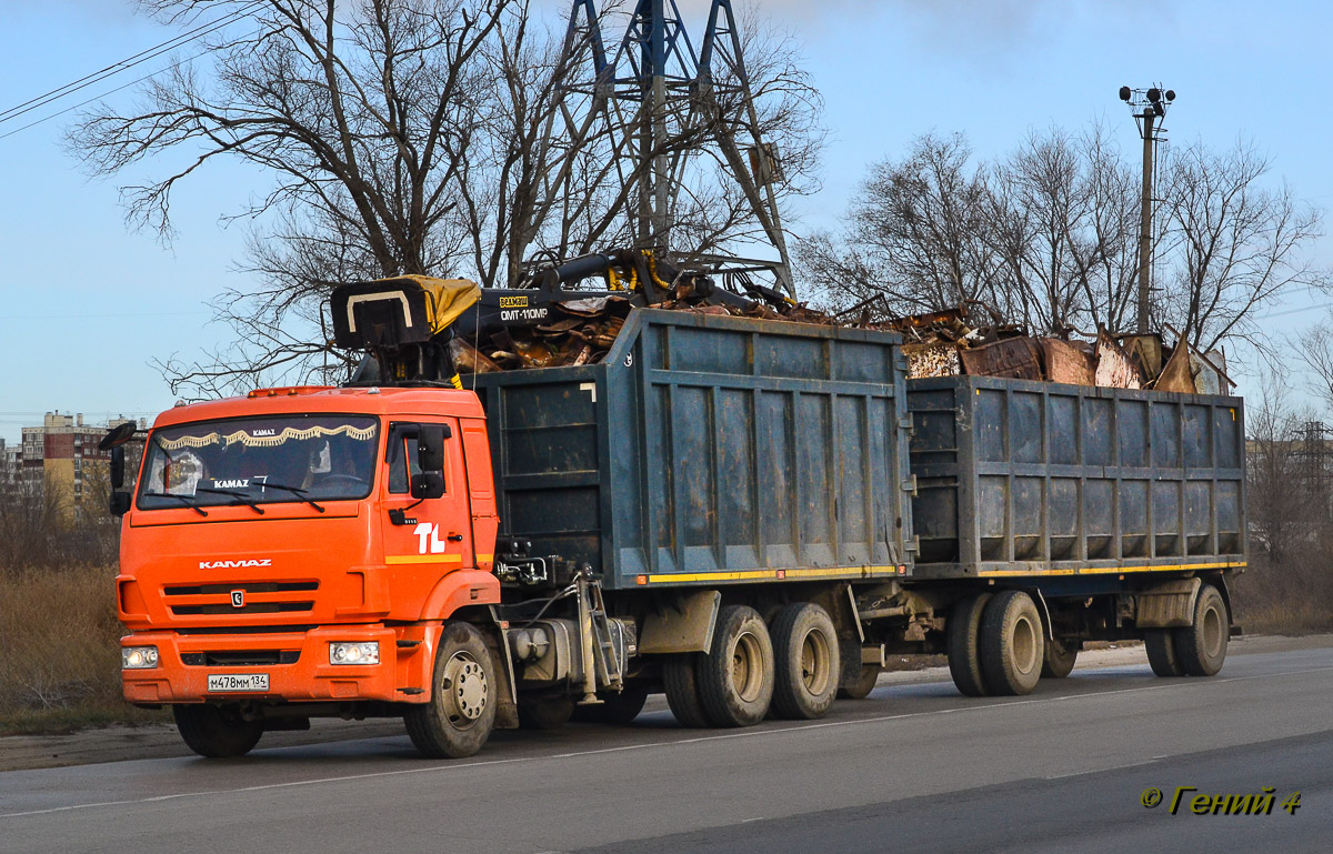 Волгоградская область, № М 478 ММ 134 — КамАЗ-65115 (общая модель)