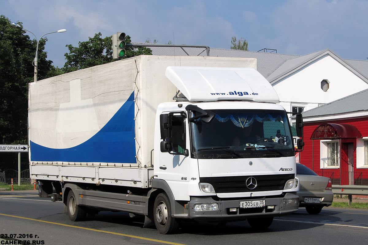 Вологодская область, № Е 305 ЕВ 35 — Mercedes-Benz Atego 816