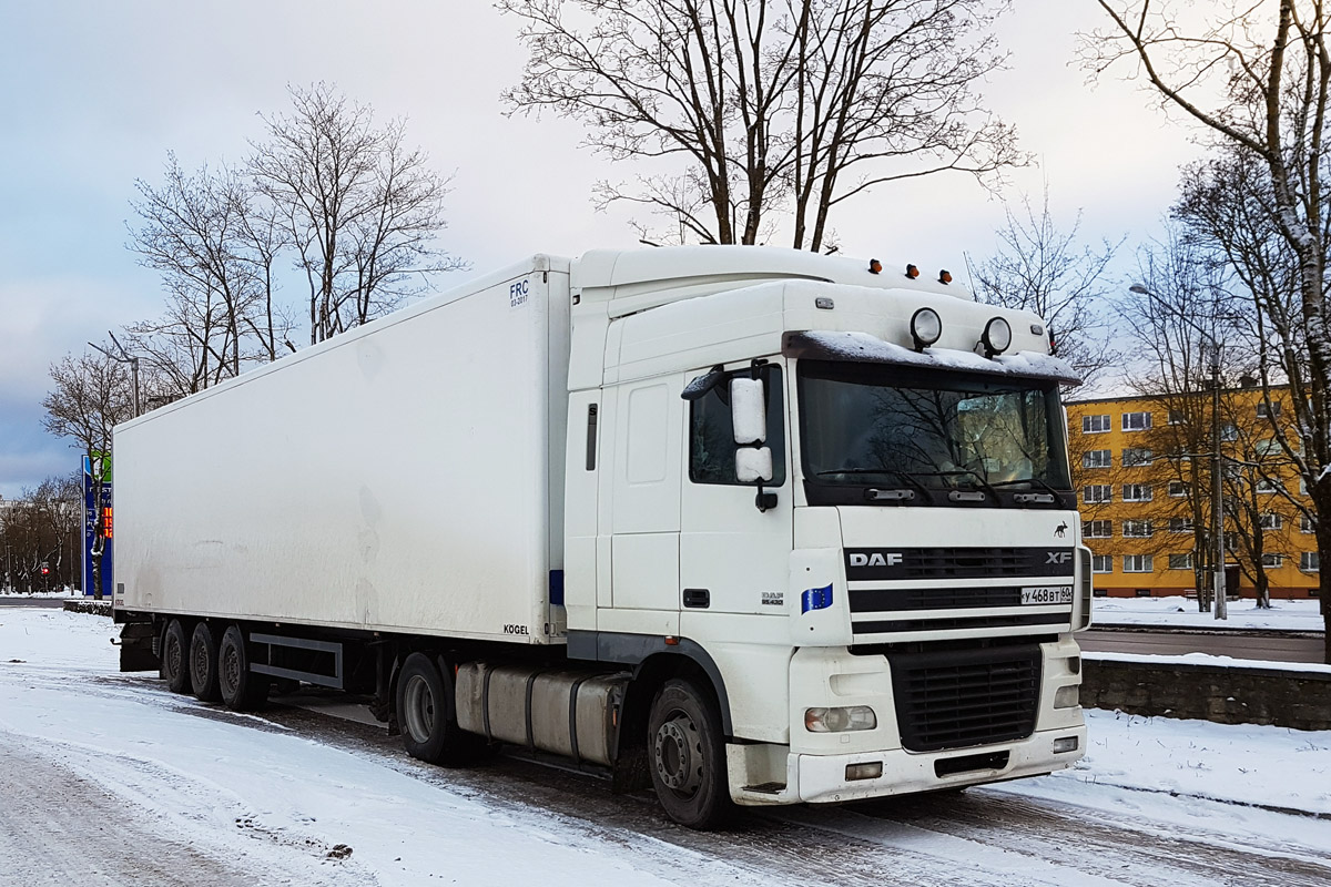 Псковская область, № У 468 ВТ 60 — DAF XF95 FT