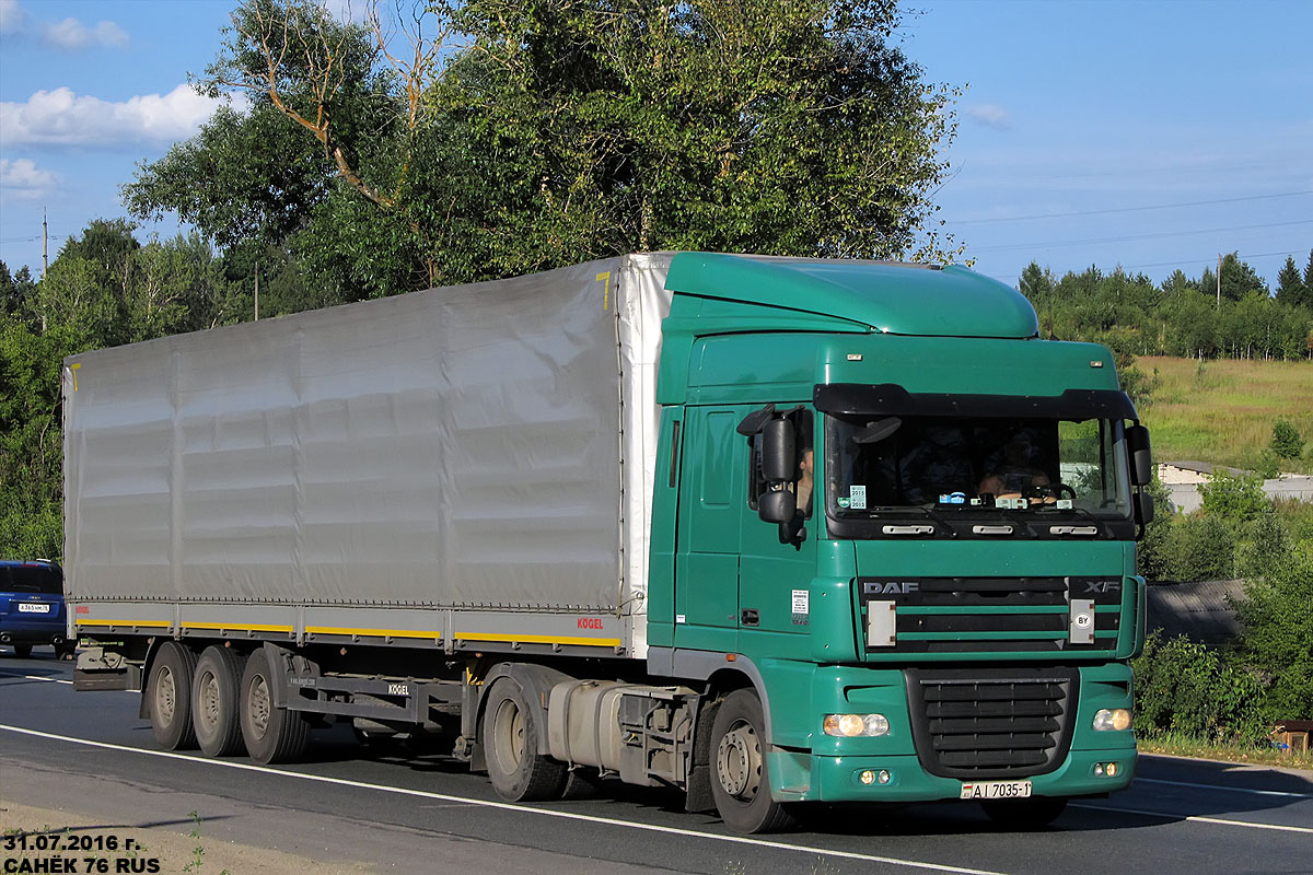 Брестская область, № АІ 7035-1 — DAF XF105 FT