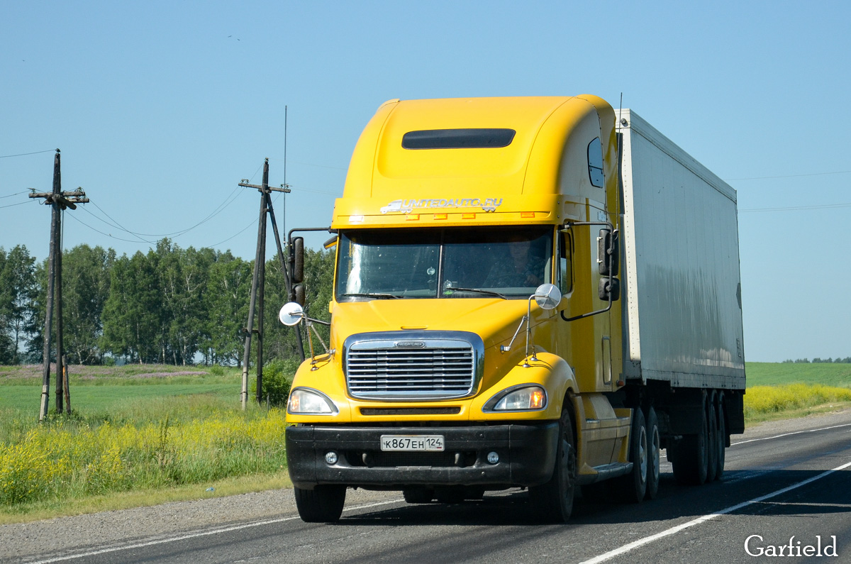 Красноярский край, № К 867 ЕН 124 — Freightliner Columbia