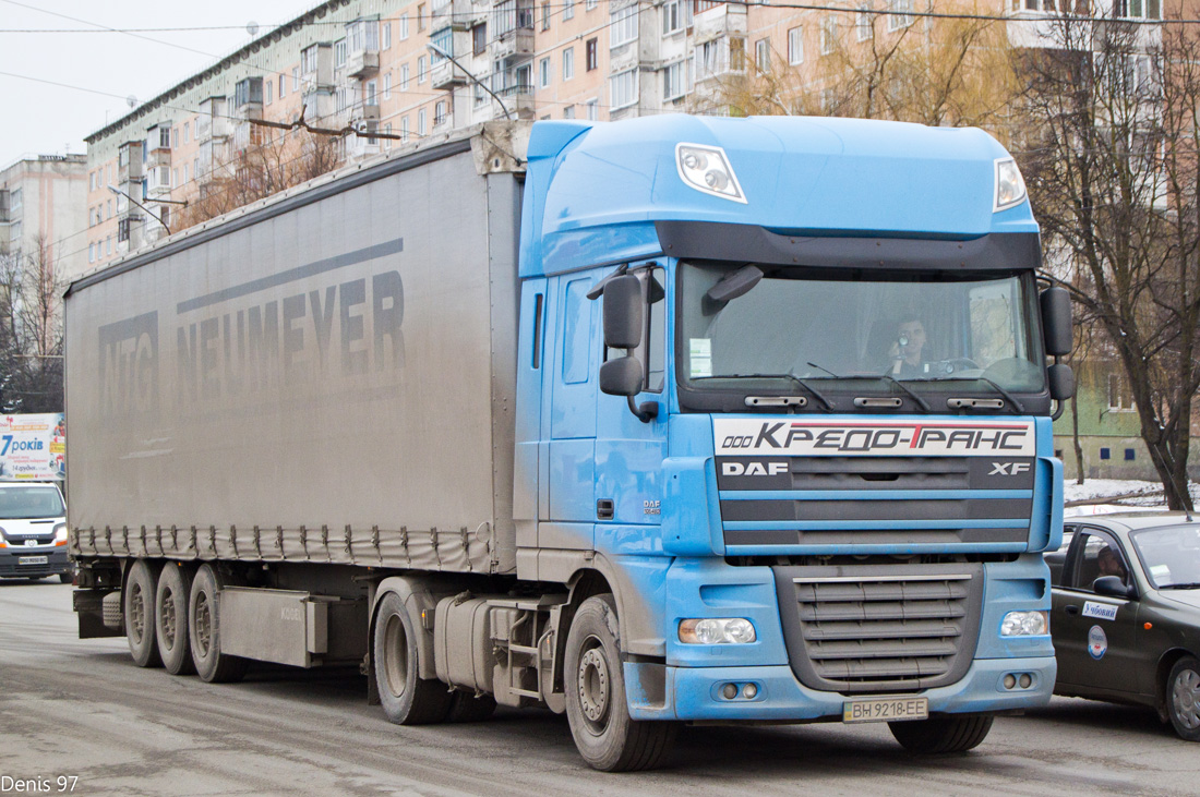 Одесская область, № ВН 9218 ЕЕ — DAF XF105 FT