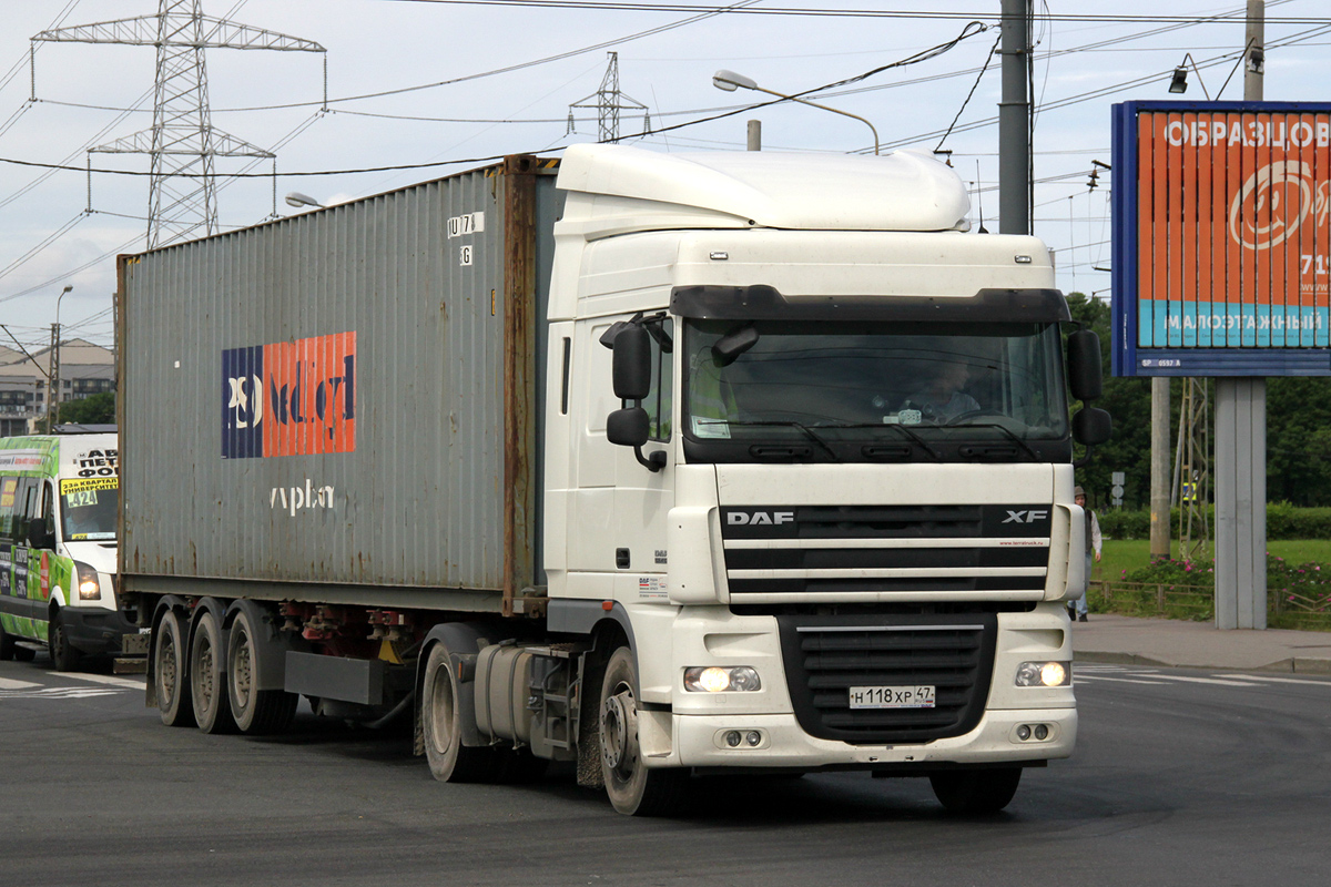 Ленинградская область, № Н 118 ХР 47 — DAF XF105 FT