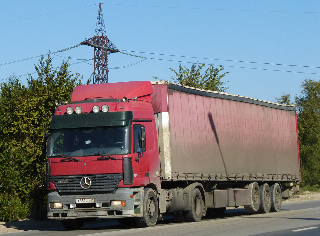 Волгоградская область, № А 669 СВ 34 — Mercedes-Benz Actros ('1997) 1843