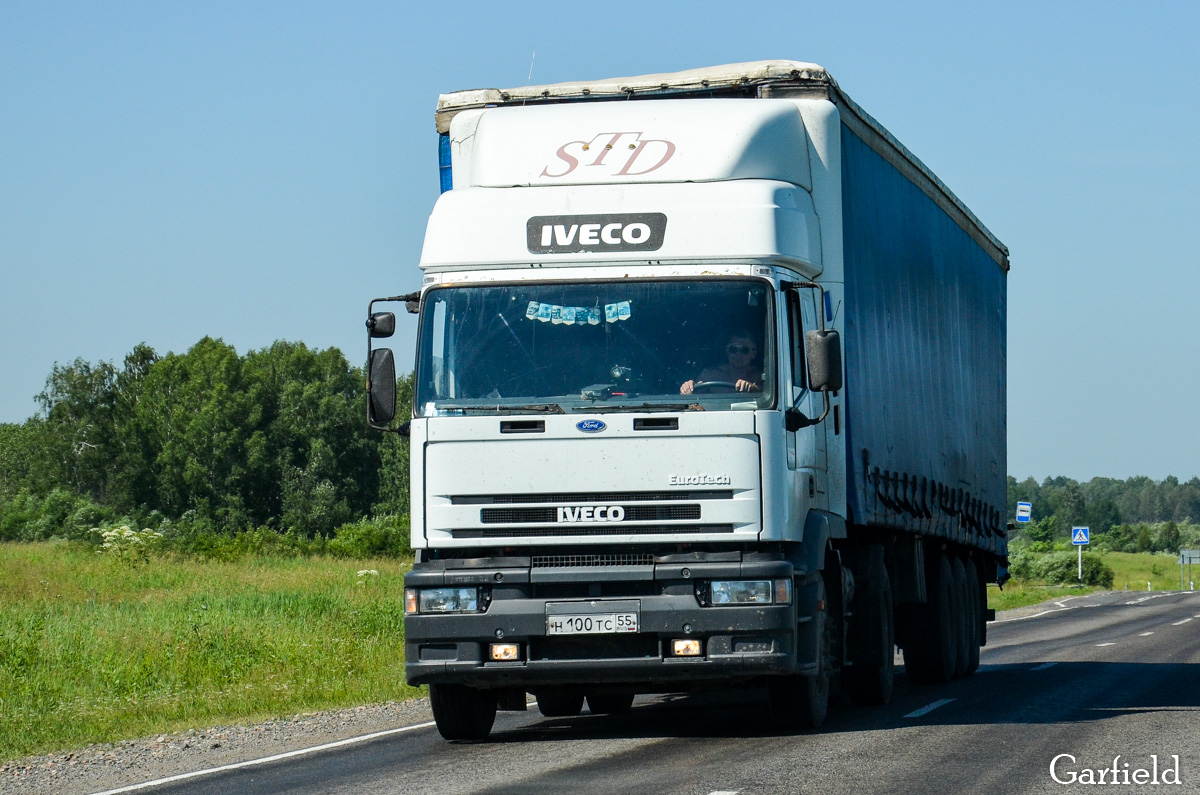 Омская область, № Н 100 ТС 55 — IVECO EuroTech