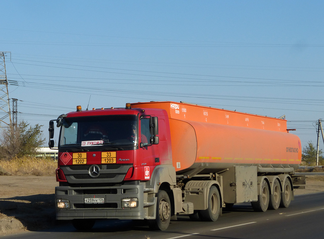 Волгоградская область, № А 259 УК 134 — Mercedes-Benz Axor 1840 [Z9M]