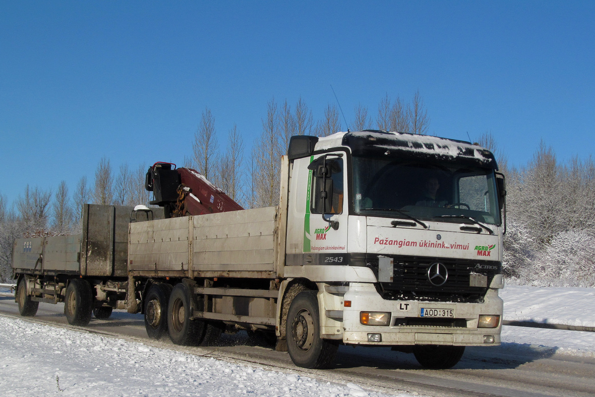 Литва, № AOD 315 — Mercedes-Benz Actros ('1997) 2543