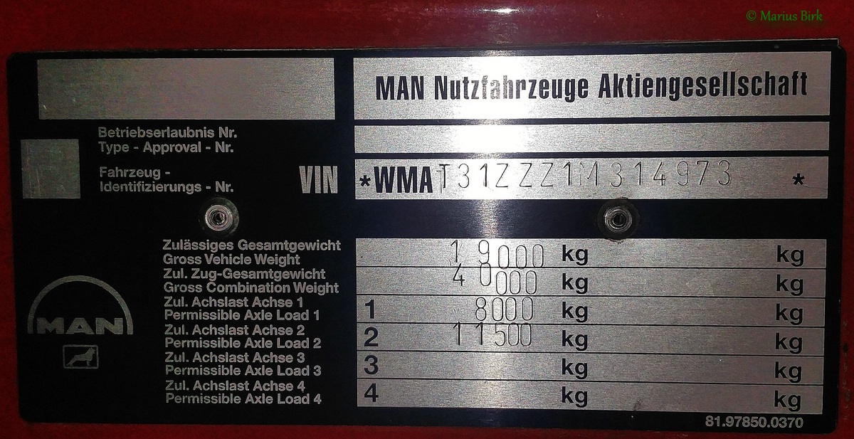 Германия, № 01/23-01 — MAN F2000 19.414