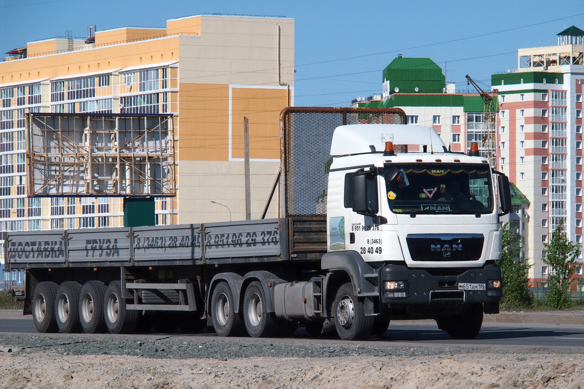 Ханты-Мансийский автоном.округ, № М 651 АМ 186 — MAN TGS ('2007) 33.440