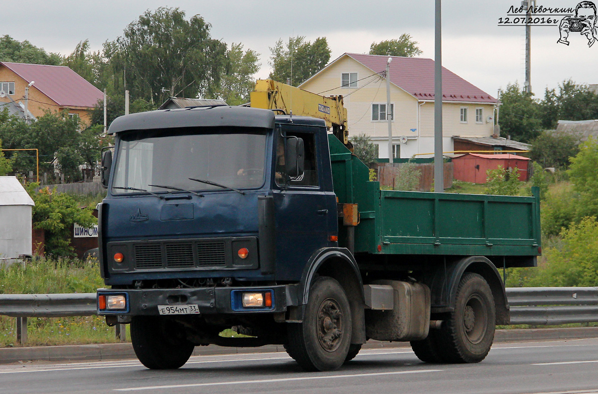 Владимирская область, № Е 954 МТ 33 — МАЗ-5551 [555100]