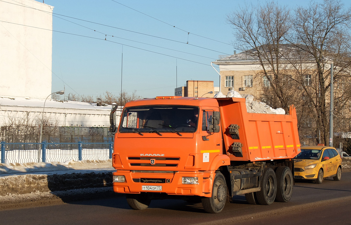 Москва, № Т 104 ОР 77 — КамАЗ-65115-A4