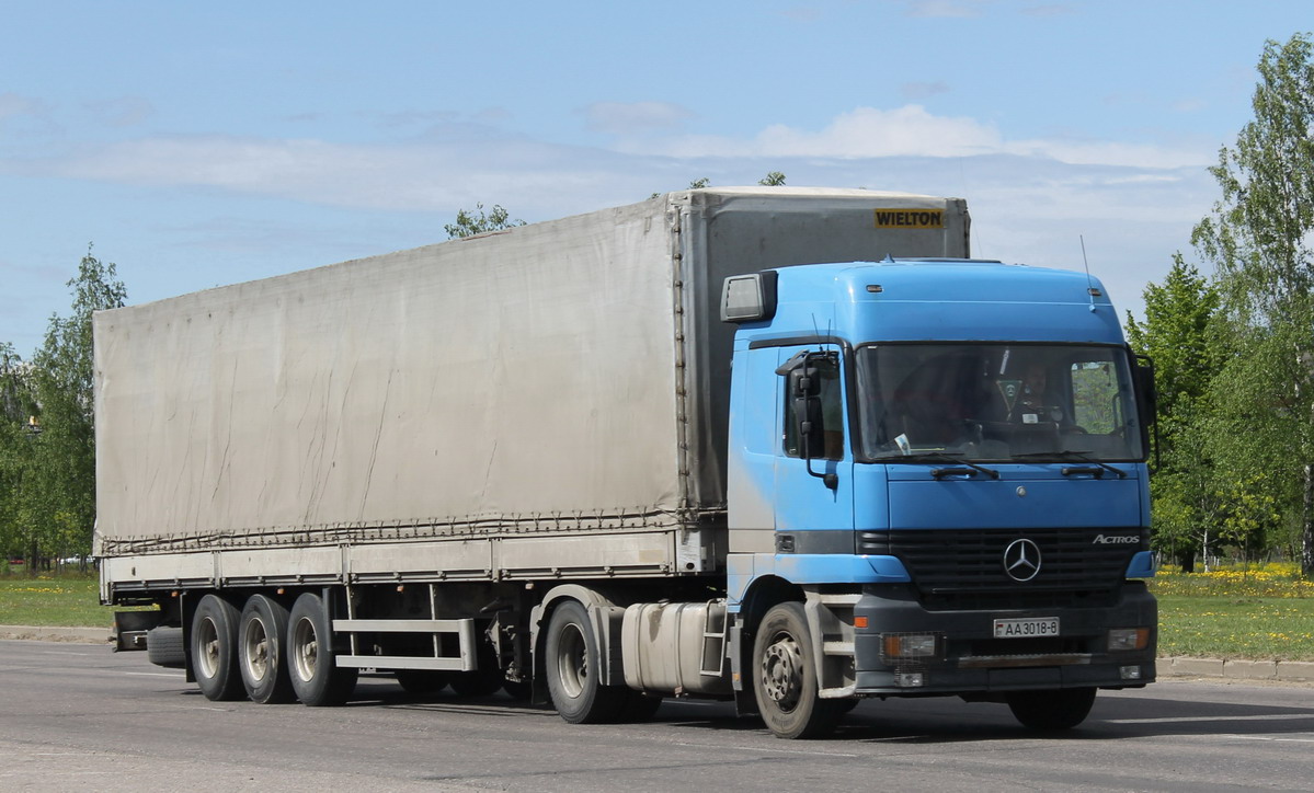 Могилёвская область, № АА 3018-6 — Mercedes-Benz Actros ('1997)