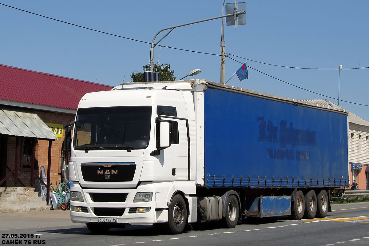 Волгоградская область, № С 034 АУ 34 — MAN TGX ('2007) 18.440