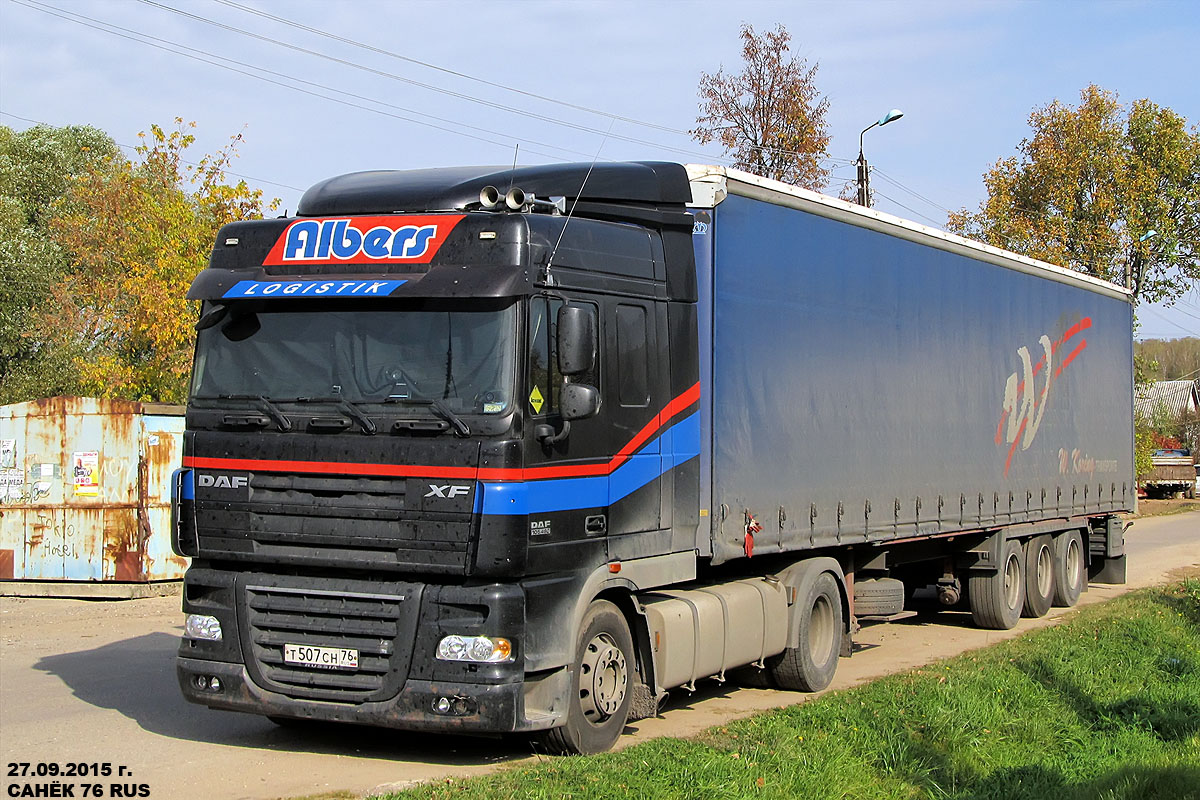 Ярославская область, № Т 507 СН 76 — DAF XF105 FT