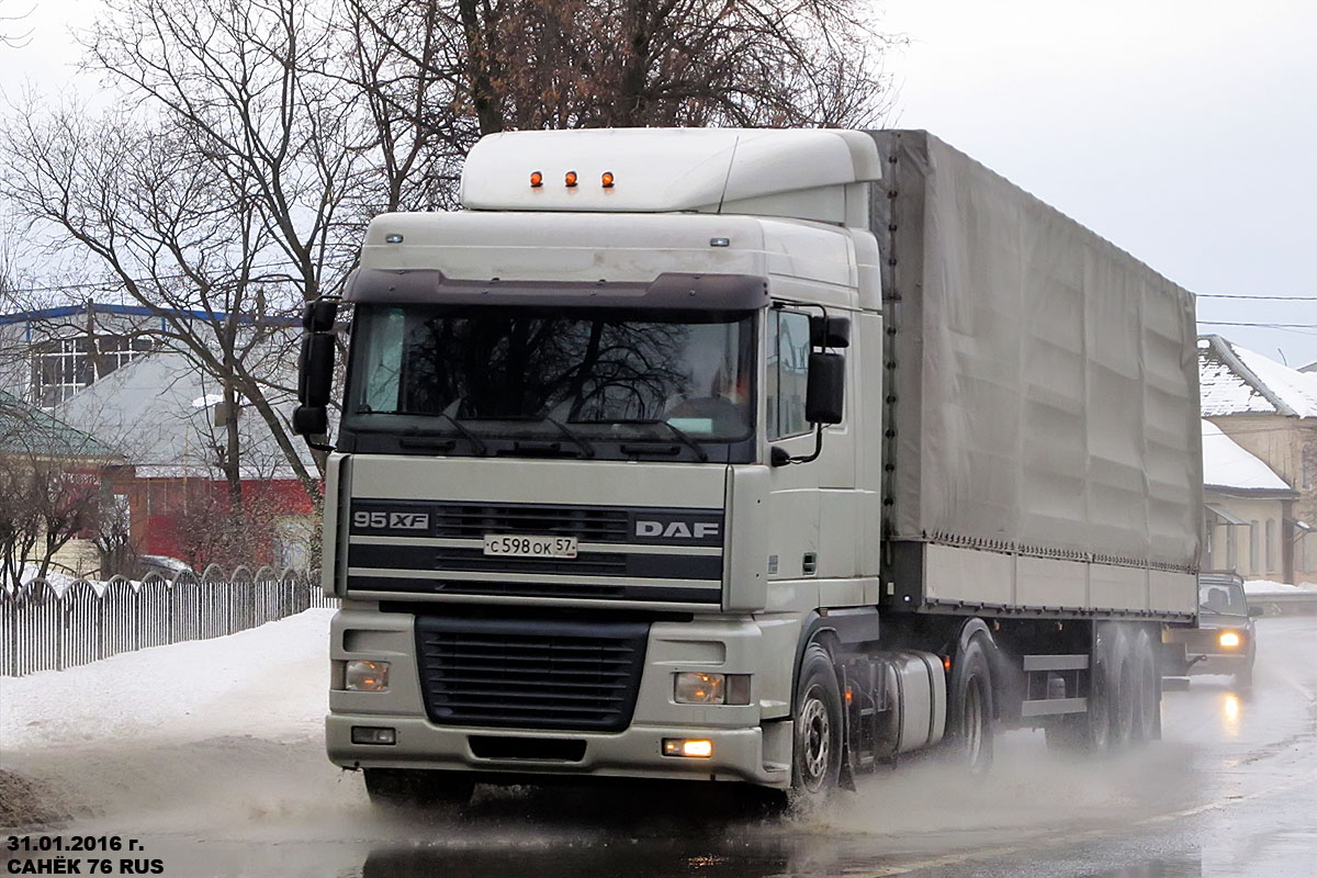 Орловская область, № С 598 ОК 57 — DAF 95XF FT