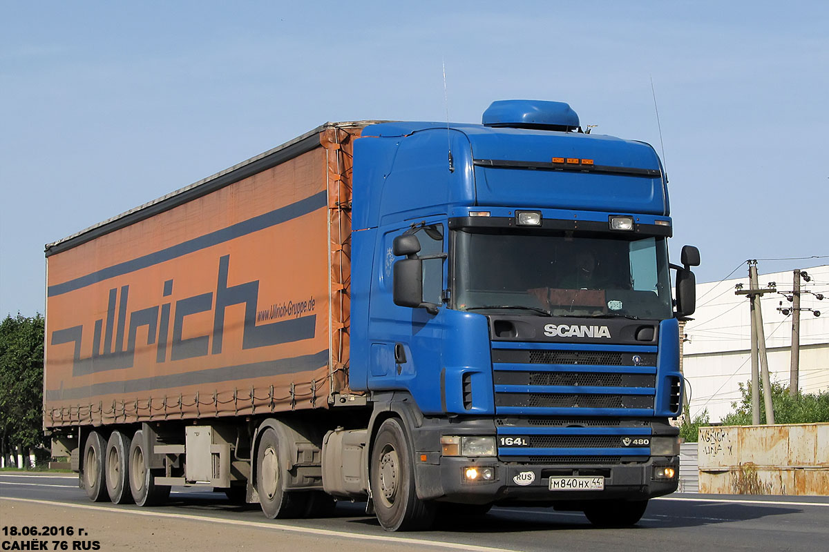 Костромская область, № М 840 НХ 44 — Scania ('1996) R164L