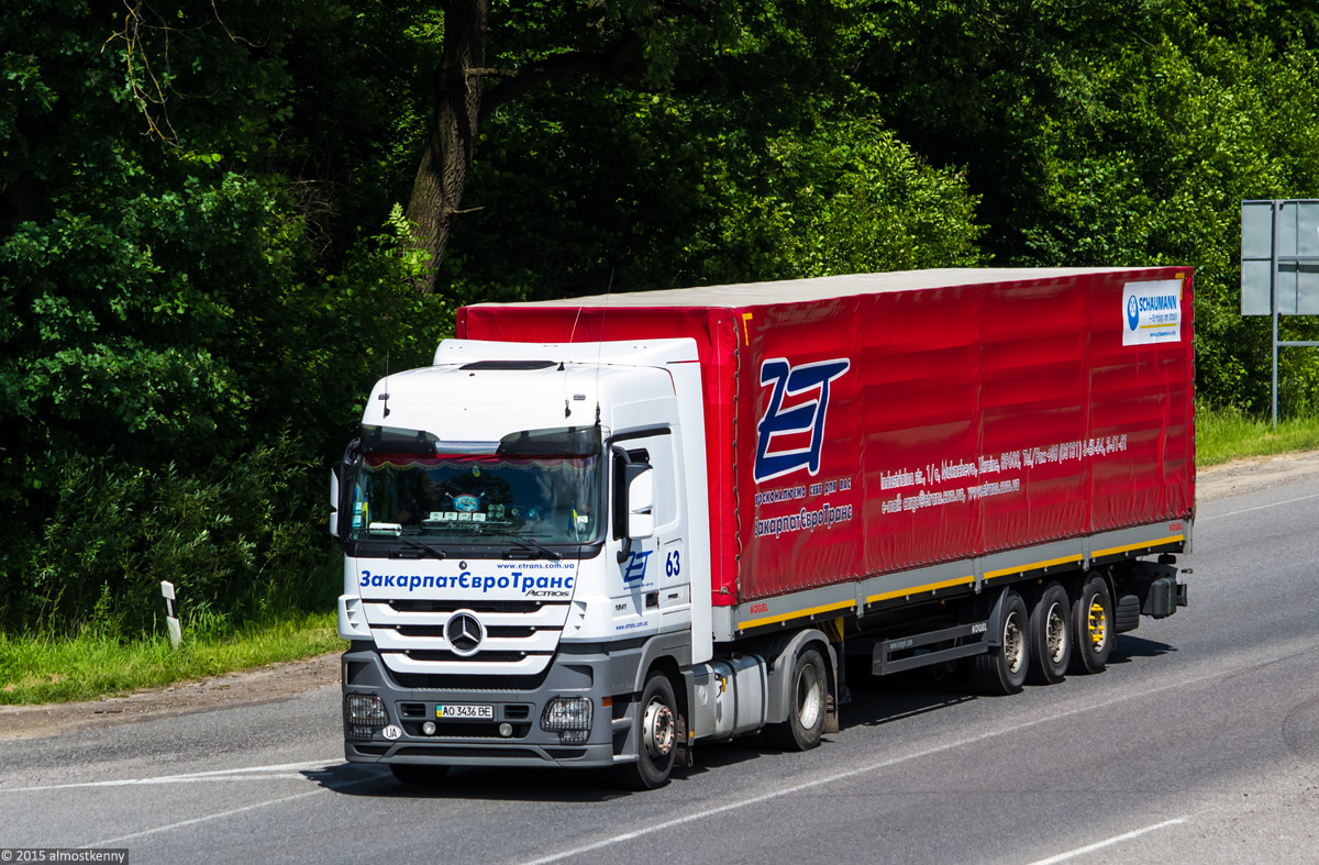 Закарпатская область, № 63 — Mercedes-Benz Actros ('2009) 1841