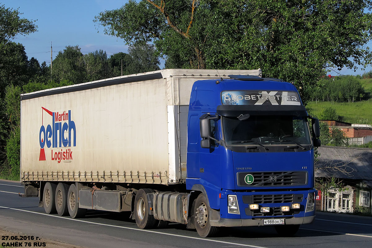 Ярославская область, № К 988 ОН 76 — Volvo ('2002) FH12.440