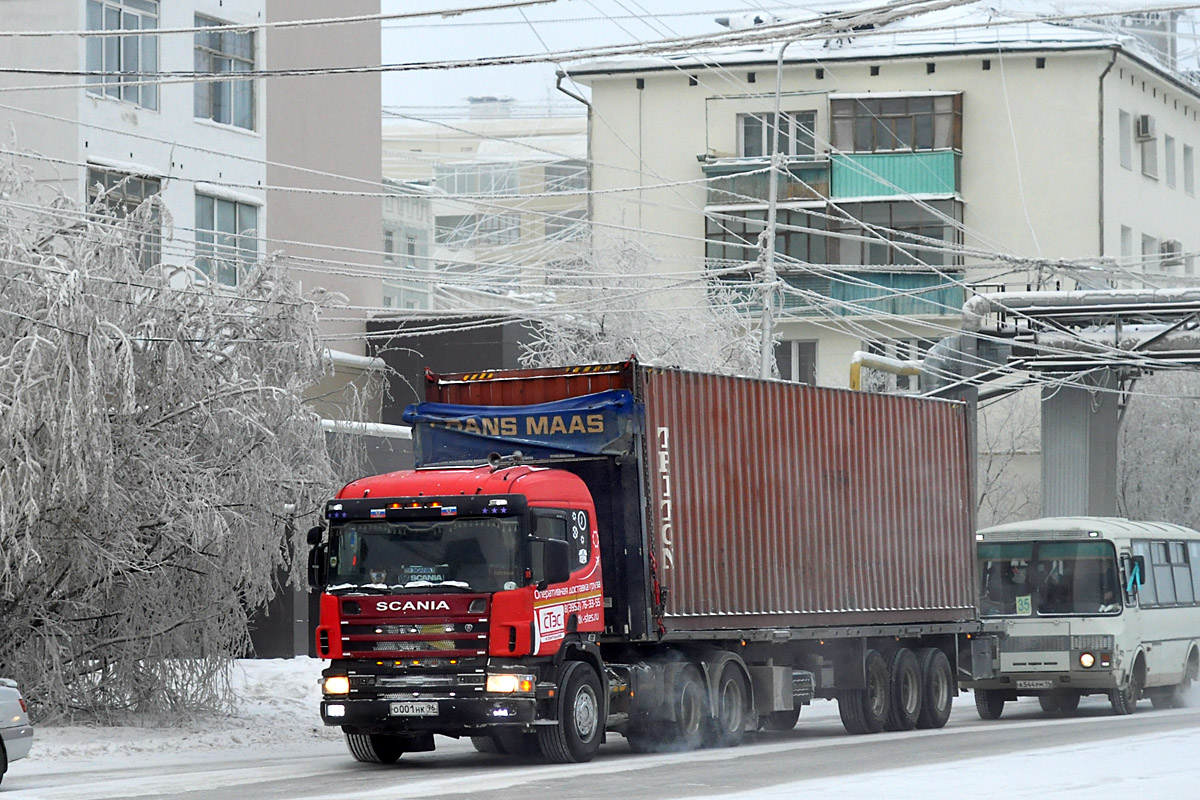 Иркутская область, № О 001 НК 96 — Scania ('1996) P124G