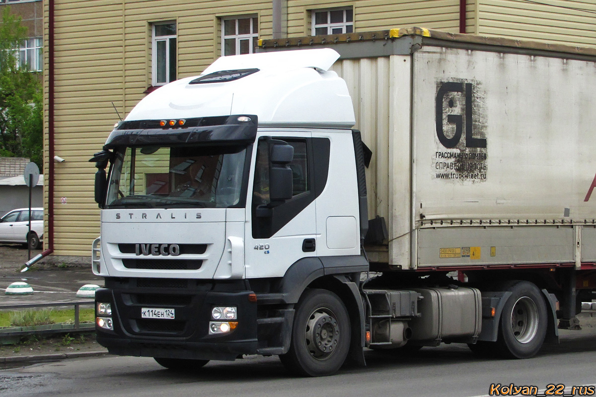 Красноярский край, № К 114 ЕН 124 — IVECO Stralis ('2007) 420