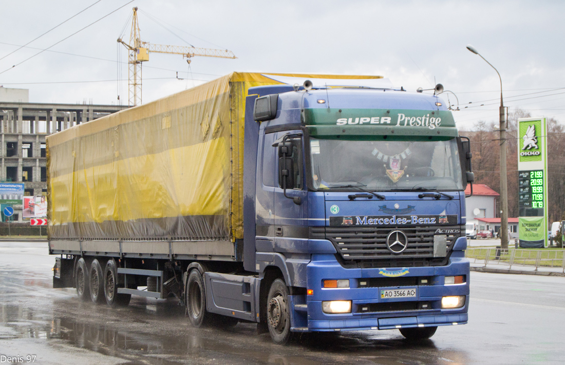 Закарпатская область, № АО 3566 АС — Mercedes-Benz Actros ('1997) 1843