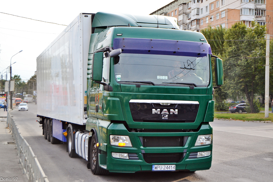 Польша, № WPU 24414 — MAN TGX ('2007) 18.480