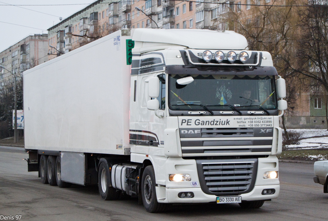 Тернопольская область, № ВО 3330 АЕ — DAF XF105 FT