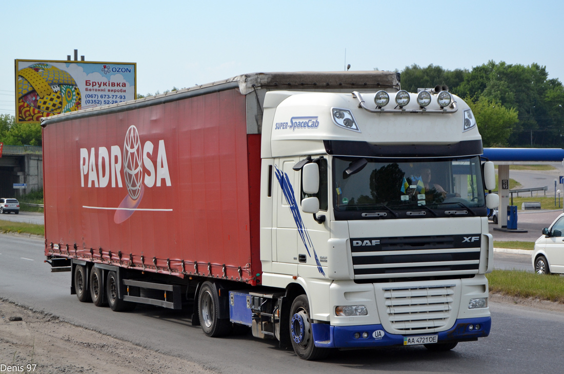 Киев, № АА 4721 ОЕ — DAF XF105 FT