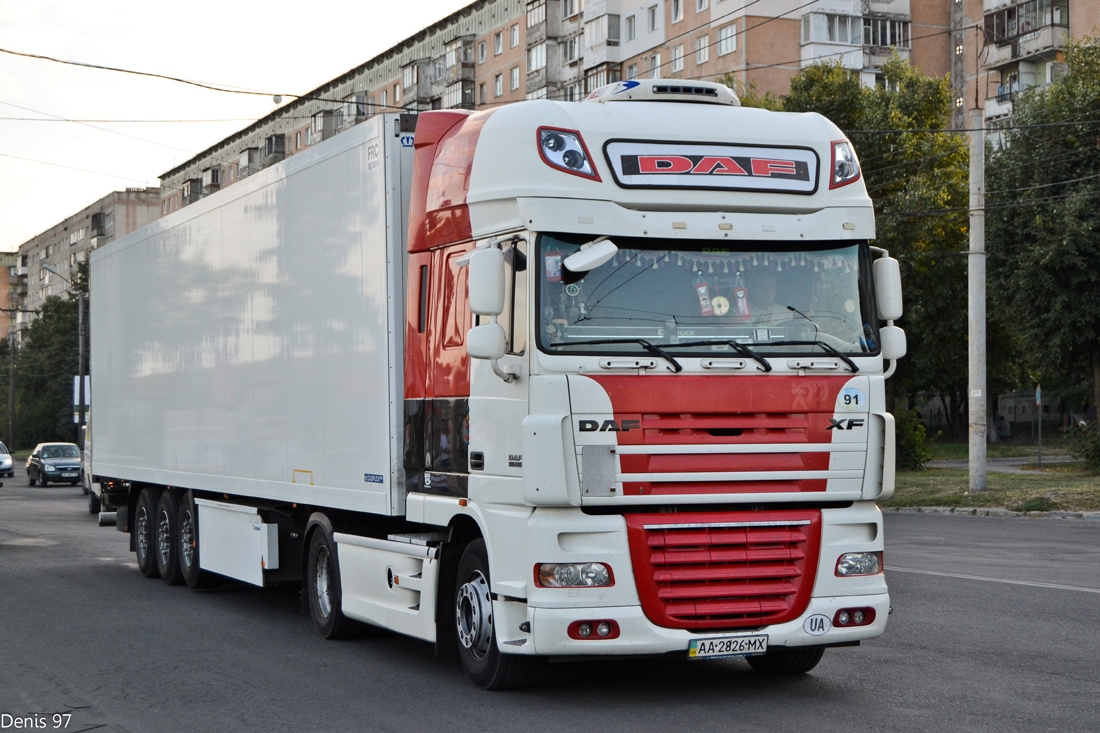 Киев, № АА 2826 МХ — DAF XF105 FT