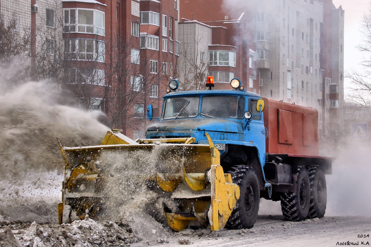 Омская область, № А 445 ОС 55 — Урал-375Д