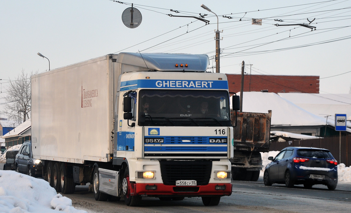 Омская область, № М 558 СУ 55 — DAF 95XF FT